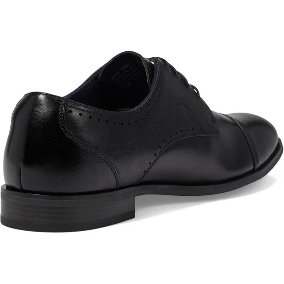 Stacy Adams Bryant 25634-001 Oxford Men's US 8 Black Cap Toe Dress Shoes HAWK683